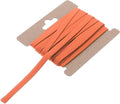 MECCANIXITY 1/4 Inch Double Fold Bias Tape Continuous Bulk Cotton Bias Tape for Sewing Seaming Quilting Hemming Binding Crafts (Orange 6 Yards)