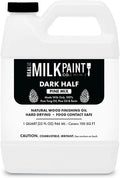 Real Milk Paint Dark Half Tung Oil Mix with Pine for Wood Finishing, Cutting Boards, Butcher Blocks, Wood Floors, Clay, Stone, Slate, 32 Ounces