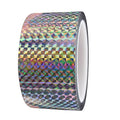 Self-Adhesive Holographic Reflective Tape Prism Tape Holographic Reflective Tape for Keep Birds Away, Craft Projects, DIY Art, Home, Daily Use (Silver, 2 Inch x 55 Yard)