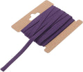 MECCANIXITY 1/4 Inch Double Fold Bias Tape Continuous Bulk Cotton Bias Tape for Sewing Seaming Quilting Hemming Binding Crafts (Dark Purple 12 Yards)