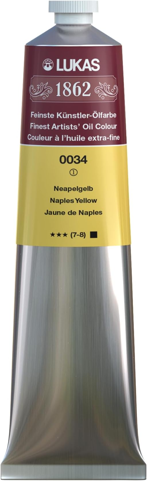 Lukas 1862 Oil 200 ml – Professional Quality Oil Colour Naples Yellow