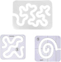 Quilting Rulers 3Pcs Set, Acrylic Quilting & Sewing Template Tool for Free Motion Machine Quilting