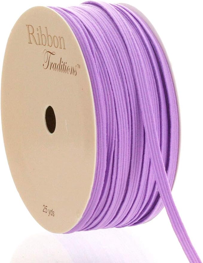 1/8" Width Skinny Elastic Band - Braided Cord - Turquoise 5 Yards - USA Warehouse