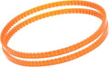 Kozelo 2Pcs MB340 Standard Sewing Machine Motor Belts - [340mm Girth x 4mm Thickness ] Polyurethane Motor Drive V-Belt for Household Electric Sewing Machine Use, Single Tooth, Orange
