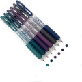 6 Colors Acrylic Gel Pens, 0.7mm Fine Tip for Adult Coloring, Black Paper, Drawing, Journaling, Note Taking, Black
