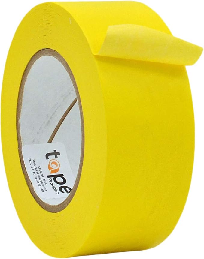 WOD CFTC6 Console Artist Tape Made in USA Yellow, 6 inch x 60 yds. Flatback Paper Marking/Labeling Tape Residue Free, for Watercolor Paper to Prevent Tearing