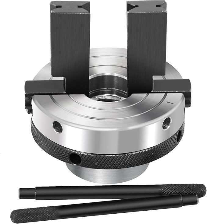 Dedicated Pen Drilling Lathe Chuck 3-1/4-inch 2-Jaw,Pen Blank Drilling Chuck with 1" X 8TPI Direct Thread,Pen Blank Chuck for Woodturning