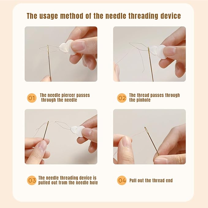 64 Pcs Sewing Kit for Adults Box,Multi-Purpose Stainless Steel Needle Manual Sewing Suppliers Accessories,Magnetic Force Sewing Needles and Thread Kit,Suitable for DIY Crafting at Home for Travelers