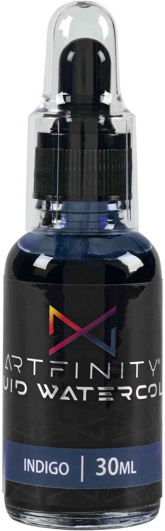 Liquid Watercolor Paint 30 ml Bottle - 3 Pack, Indigo - Vibrant Dye-Based Liquid Watercolor w/Glass Pipette, Fast-Drying, Fine Art Paint for Calligraphy, Airbrushing & Traditional Art