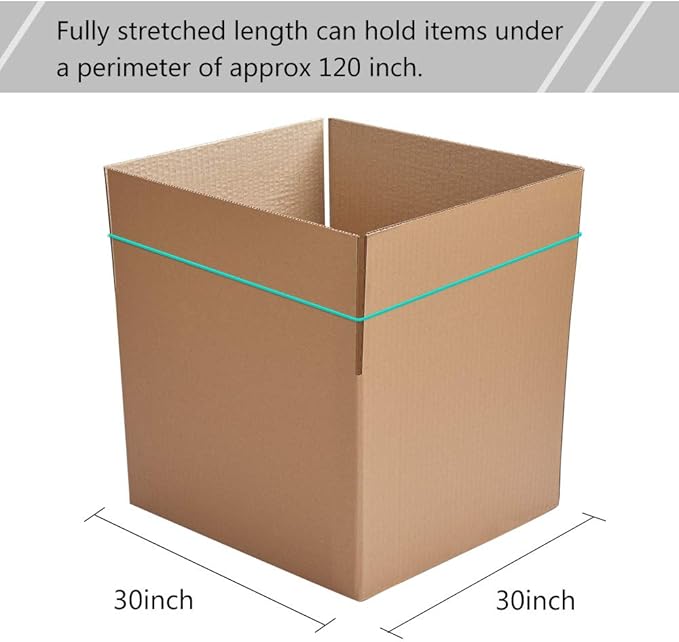 Coopay 12 Inches Extra Large Rubber Bands, 30 Pieces Heavy Duty Trash Can Band Bulk, Strong Elastic for Office Supply School Home, Garbage Cans, File Folders (Multicolored)