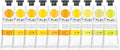 Gamblin Artist Oil Paint Set For Professionals - YELLOW SET - 37ml Tubes