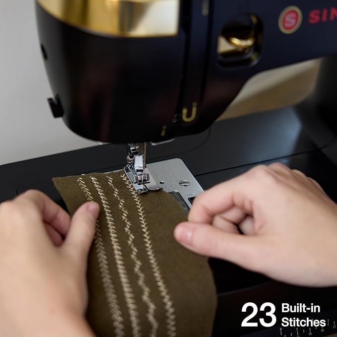 SINGER Special Edition Super Bundle | Vintage-Inspired Heavy Duty 500 Classic Sewing Machine Plus Carrying Case | Strong Motor, 23 Stitches, Metal Frame, LED, Needle Threader, Buttonhole, Accessories