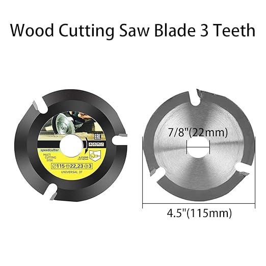 5PCS Wood Turbo Carving Disc Set for Angle Grinder 4 or 4 1/2" with 5/8" Upgraded, DIY Wood Carving Tools Cutting Wheel for Fast Grinding Shaping