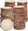 Natural Wood Slices Small, 60 Pcs 1.5-2 in Mini Wood Rounds, Unfinished Wooden Circles with Bark for DIY Crafts Centerpieces (4-5cm)