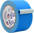 WOD GTC12 Gaffer Tape, Light Blue Low Gloss Finish Film, 2.5 inch x 60 ft. Residue Free, Non Reflective Cloth Fabric, Secure Cords, Water Resistant, Photography, Filming Backdrop, Production