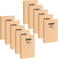 SoHo Urban Artist Open Bound Sketch Pads 10 Pack - Kraft - 8.5x11 - Open Coptic Bound Sketch Pads for Drawing, Calligraphy, Any Dry Media, & More - 1200 Sheets Total