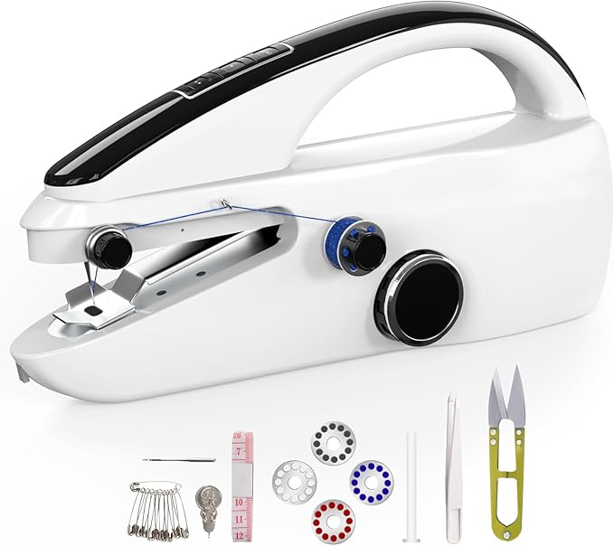Handheld sewing machine,easy to use, electric sewing machine，fast sewing speed, Easy sewing of clothes and fabrics, suitable for beginners DIY