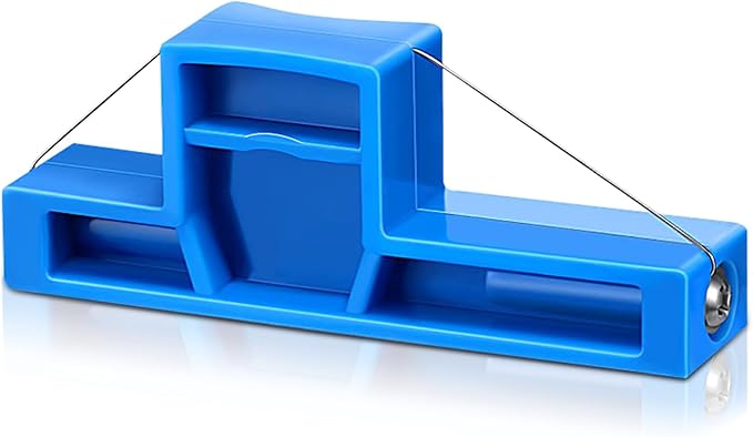 Clay Bevel Tool Pottery Tools Angle Cutter Pottery Wire Bevel Cutter Clay Wire Cutters for Sculpting Small Trimming Tool Blue Plastic Ceramic Wires Clays Cutting Tools 2.76 inches