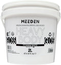 MEEDEN Titanium White Acrylic Paint: 2L/67.64oz/0.53 gal Heavy Body Gloss - 0.528 Gallon Bulk Thick White Paint for Canvas Crafts Painting