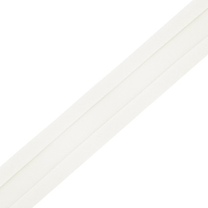 Mandala Crafts 3/4 Inch Single Fold Bias Tape for Sewing, Quilting, Piping, Hemming, Blanket & Quilt Binding – 40 Yards Off White Fabric Seam Binding Tape