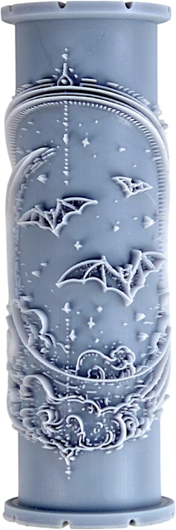 Bats Clay Texture Roller (4") - Halloween Set #01 - Embossing Pattern Roller for Polymer & Ceramic Clay, Pottery & Crafts