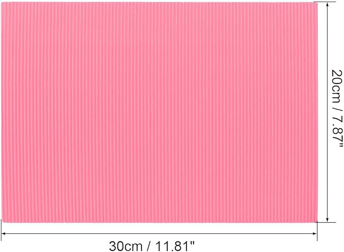 uxcell 10pcs Corrugated Cardboard Paper Sheets,Pink,7.87-inch x 11.81-inch,for Craft and DIY Projects
