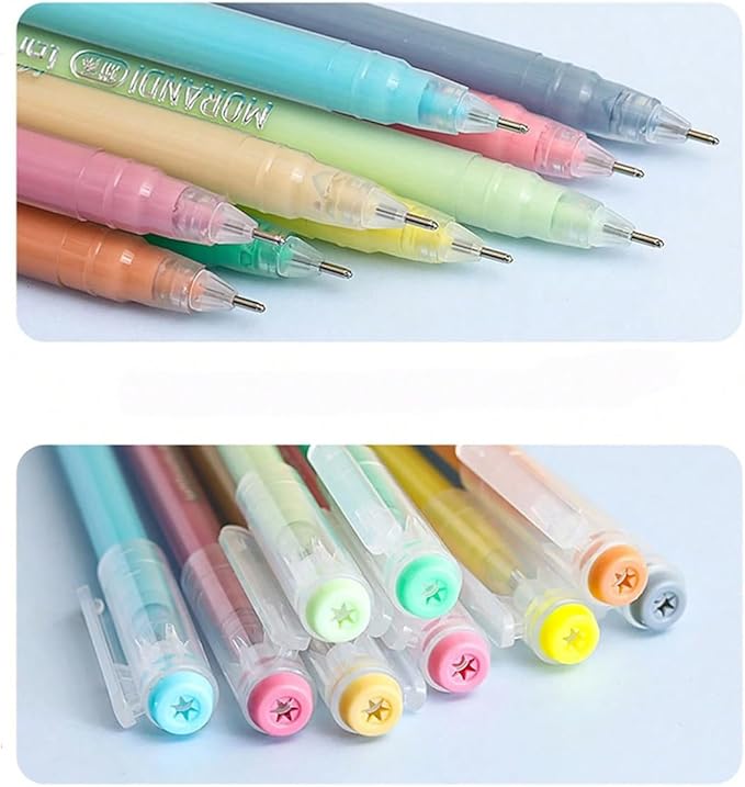 207 Colors Gel Pens with Fine Point for Adult Coloring Books, Colors Stackable Acrylic Pens for Journals, Drawing, Writing and Student Supplies