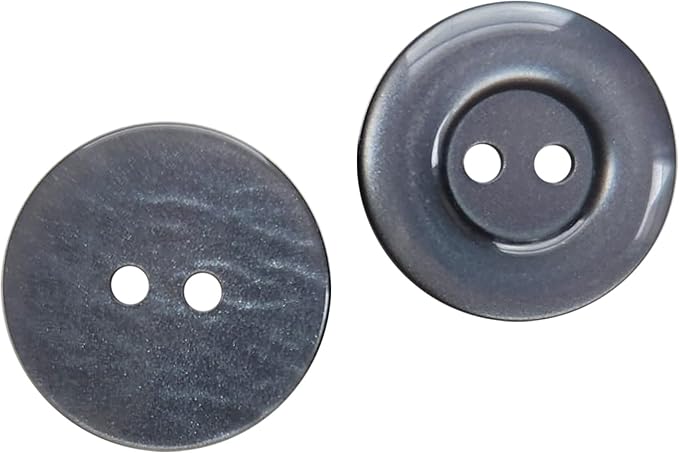 100 Pcs Grey Sewing Buttons 0.75 inch Buttons for Uniform 2 Hole 30L Round Plastic 19mm Sew on Bulk Ideal for Shirt Skirt Suit Pants Coats Dress Uniform Shorts Decorative DIY Crafts Art Projects