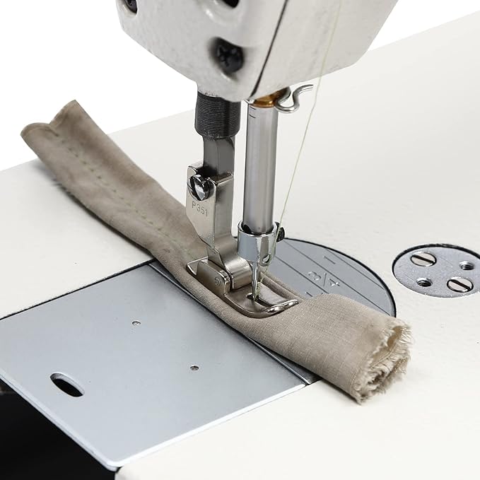 Electric Industrial Sewing Machine 8700H, Adjustable Stitch Length Dial Heavy-Duty Sewing Machine, Automatic Oil Return Pump, Straight Stitch Sewing Equipment, for Garment, Home, Studio