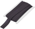 MECCANIXITY 1 Inch Double Fold Bias Tape Continuous Bulk Cotton Bias Tape for Sewing Seaming Quilting Hemming Binding Crafts (Gray Black 12 Yards)