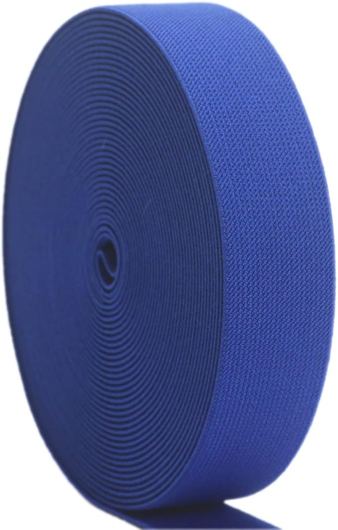 Royal Blue Knit Elastic Band For Sewing 1-1/2 inch 10 Yards -38mm Flat Heavy Stretchy Elastic Straps Elastic Band Spool for DIY Craft-Bedspread-Clothing-Pants Waistband-Wigs-Skirts- DIY Projects