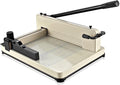 Flexzion Guillotine Paper Cutter 12" A4 Professional Industrial Heavy Duty Scrapbooking Metal Base Trimmer Machine 400 Sheet Capacity for Office Commercial Photocopy Printing Shop