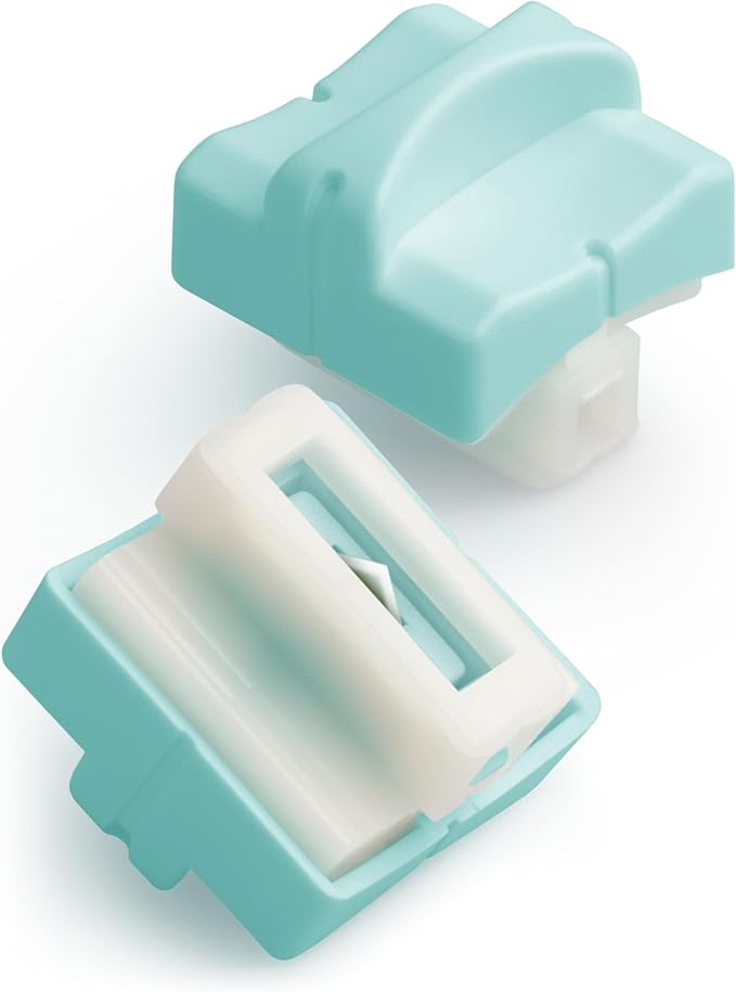 Firbon 2Pcs Refill Blades for A4 A5 Paper Cutter, Spring-Loaded Safeguard Design Replacement Blade for Paper Trimmers (Mint Green)