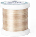 YLI Threads Silk Thread – 100 wt Fine Japanese Silk for Appliqué, EPP, and Quilting - Variegated Tan