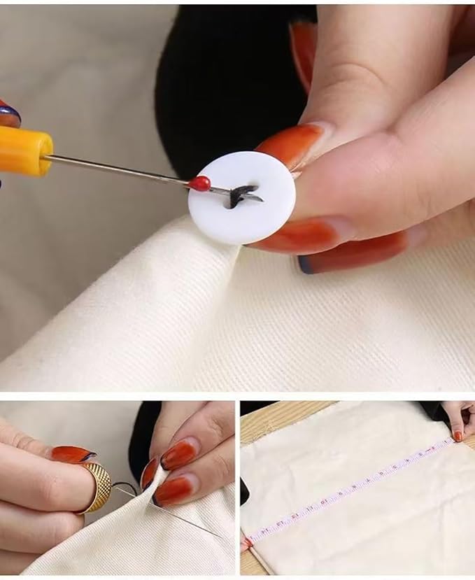 Sewing Kit for Adults, 205Pcs Professional Sewing Supplies Accessories with Tailor Scissors,Premium Sewing Supplies Set 30 Needles,Yarn Snips and More for Travel Home Beginners (205)