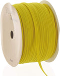 1/8" Width Skinny Elastic Band - Braided Cord - Yellow 5 Yards - USA Warehouse