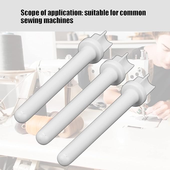 3pcs Auxiliary Spool Pin,Plastic Spool Pin Holder,Universial Sewing Machine Spool Pin Replacements Tailoring Auxiliary Accessories for Sewing Machine Bobbin Winder Spindle Plastic Bobbin