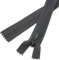Leekayer 3# 10 Inch Invisible Zipper for DIY Tailor Sewing Craft 25.4cm Closed End Black Nylon Zippers Bulk 10 PCS/Pack (Black,10")