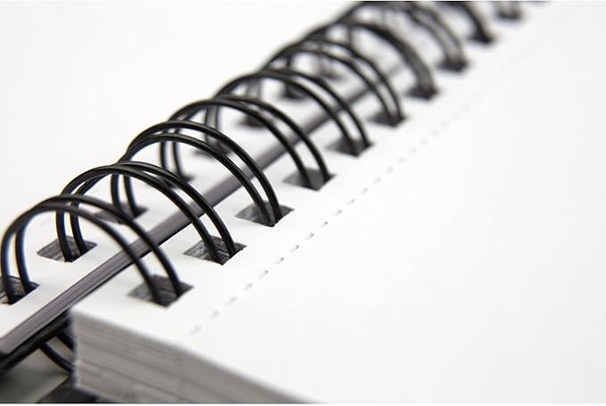 Winsor & Newton 6673001 Spiral Bound Sketch Book - 50 Sheets Sketch Paper 170 g/m² with Micro-Perforated Sheets in DIN A6