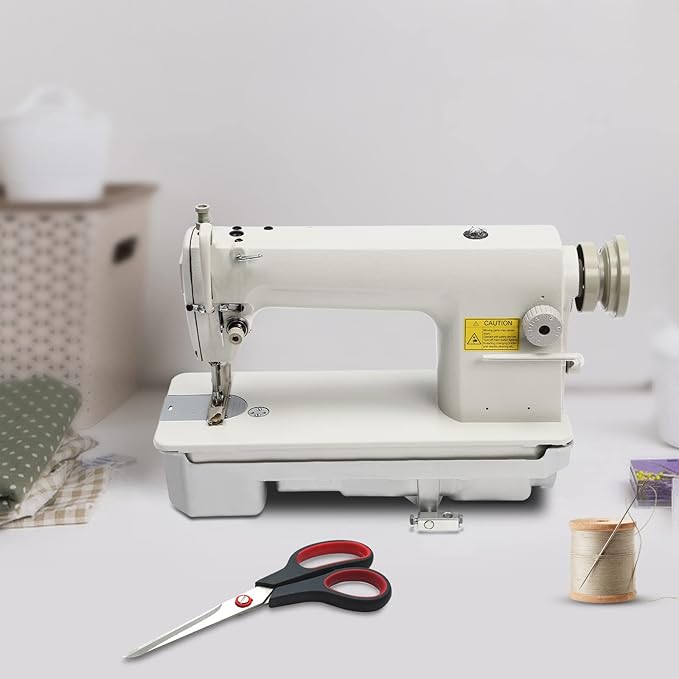 Straight Stitch Sewing Machine, Industrial Heavy Duty Sewing Machine with Manual Presser Foot Wrench, Suitable For Clothes Fabrics DIY