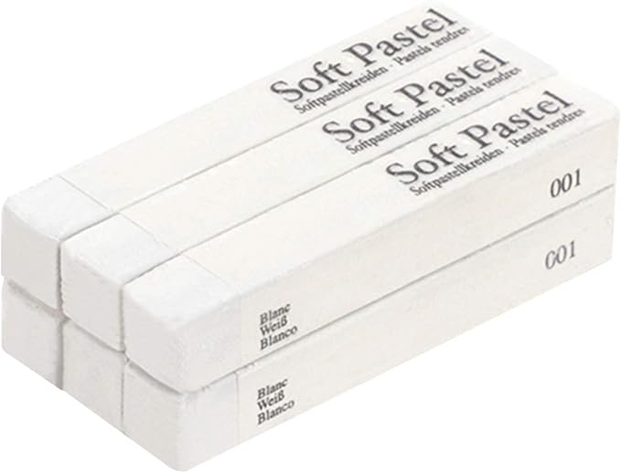 6 Pcs Soft Pastel Drawing Chalk Set Square Sketch Pastel Chalk Painting Sticks Drawing Sketching Pen Art Supplies Artists Beginners Non-Toxic Soft Pastel Stick Crayons for Teachers Professionals