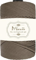 Maxee Premium Polyester Macrame Cord 3 mm × 218 yd,3mm 100% Polypropylene Macrame Cord,Ideal for Crochet, Wall Hangers, Bags, Rugs & DIY Crafts(Chestnut Brown)