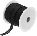 MECCANIXITY 1/2 Inch Single Fold Bias Tape Polyester Continuous Bulk Bias Tape for Sewing,Seaming Quilting Hemming Binding Crafts (Black 50 Yards)