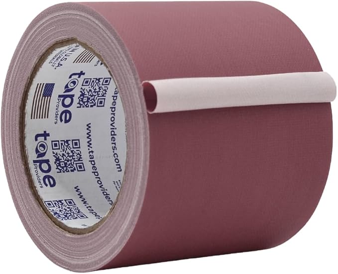 WOD GTC12 Gaffer Tape, Burgundy Low Gloss Finish Film, 4 inch x 60 ft. Residue Free, Non Reflective Cloth Fabric, Secure Cords, Water Resistant, Photography, Filming Backdrop, Production