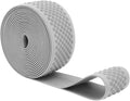 Mandala Crafts 2 Inch Elastic Silicone Gripper Tape for Clothing - 5 Yds Dotted Non Slip Elastic Band for Sewing - Gray Silicone Flat Fabric Stretchy Ribbon Straps
