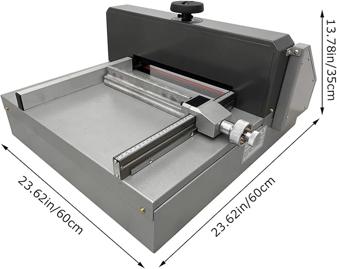 TECHTONGDA Electric Paper Cutter 13in Paper Trimmer, Desktop Cutting Paper Machine with Paper Pushing Device & Paper Pressing Handwheel