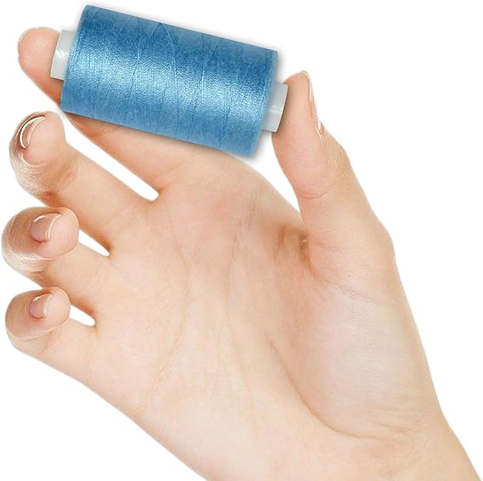All Purpose Sewing Thread-2 Spools of Hand Polyester Sewing Thread for Sewing Machine for Hand and Machine Sewing(Turquoise Blue, 2 spools)