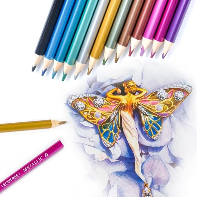 ECOTREE Stocking Stuffers, Colored Pencils, Drawing Pencils Colored Pencil for Adult Coloring Art Supplies for Coloring, Drawing, Shading, 36 Count