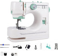 Compact Home Electric Sewing Machine, Sewing Machine for Beginners with 12 Built-in Stitches, Portable Cordless Handheld Twin Needles SewingMachine for Adults, Home Mending & Crafting (A)