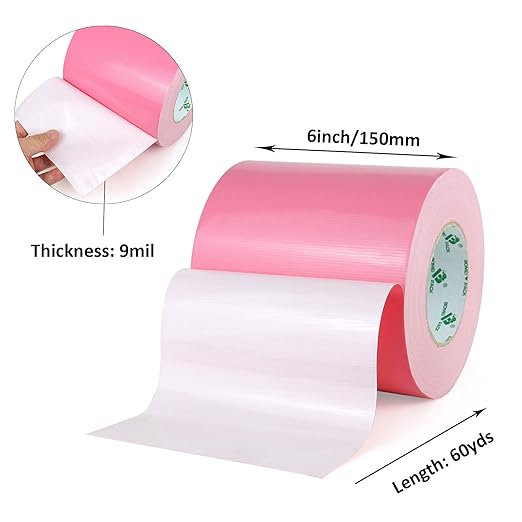 BOMEI PACK 6inch Wide Orange Duct Tape, Heavy Duty Strong Waterproof Industrial Color Duct Tape 9.0mil x 6inch x 60yds for Crafts, Home Improvement, Repairs, & Projects